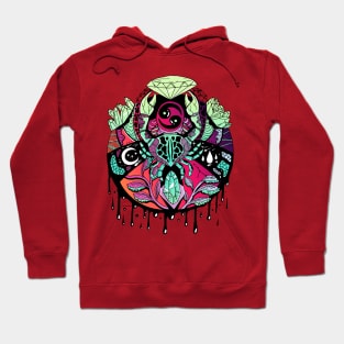 Red Blue Blend Mystic Cancer Zodiac Hoodie